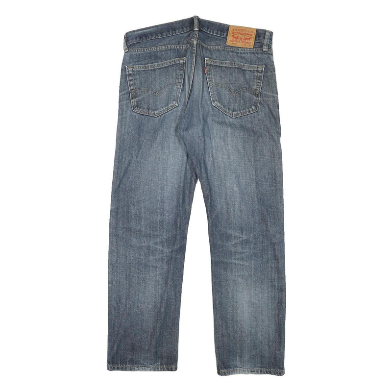 LEVI'S 505 Mens Jeans Blue Regular Straight Denim Medium W34 L30 Classic Fit