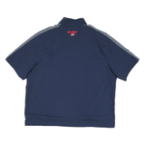 NIKE Mens Blue & Grey Fresno State Football Track Jacket XL Polyester Woven