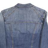 JUICY COUTURE Girls Blue Denim Jacket L Cotton Blend Button Closure Casual