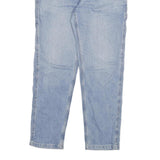 DICKIES Mens Jeans Blue Regular Straight Denim Rinse W34 L32 Workwear