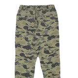 H&M Mens Cotton Blend Green Camouflage Relaxed Tapered Trousers W28 L28