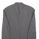 JOOP! Mens Grey Wool Regular Fit Jacket L Button Closure Plain Classic Blazer