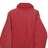 LEONARDO Womens Red Jacket UK 10 Polyester Button Casual Lightweight