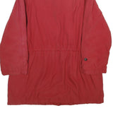 LEONARDO Womens Red Jacket UK 10 Polyester Button Casual Lightweight