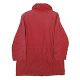 LEONARDO Womens Red Jacket UK 10 Polyester Button Casual Lightweight