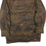 FORECASTER Mens Brown Polyester Blend Classic Jacket XS Patterned Vintage Style