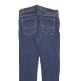 PIERRE CARDIN Mens Jeans Blue Slim Straight Denim Medium W34 L30 Stylish Zip