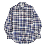 JACHS Mens Blue White Red Check Shirt Cotton M Casual Classic Button Down