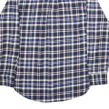 JACHS Mens Blue White Red Check Shirt Cotton M Casual Classic Button Down
