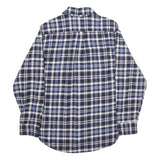 JACHS Mens Blue White Red Check Shirt Cotton M Casual Classic Button Down