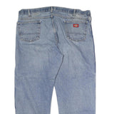 DICKIES Mens Jeans Blue Regular Straight Denim Light W42 L32 Casual Workwear