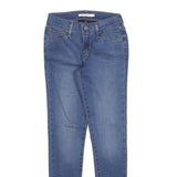 LEVI'S 710 Womens Jeans Blue Slim Skinny Denim Medium W25 L27 Stretch Zip