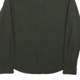DKNY Mens Green Shirt L Cotton Classic Button Shirt Long Sleeve