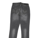 CALVIN KLEIN JEANS Mens Grey Regular Straight Denim Medium W28 L31 Zip Cotton