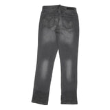 CALVIN KLEIN JEANS Mens Grey Regular Straight Denim Medium W28 L31 Zip Cotton