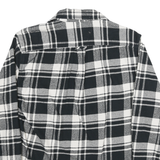 JACHS Mens Black & White Check Shirt L Cotton Blend Button Pocket Casual