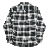 JACHS Mens Black & White Check Shirt L Cotton Blend Button Pocket Casual