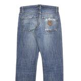 CARHARTT Mens Jeans Blue Regular Straight Denim Light W29 L32 Casual Durable