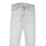 JACOB COHEN Mens Slim Light Blue Denim Jeans W31 L29 Cotton Blend Zip
