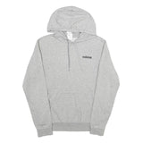 ADIDAS Mens Grey Pullover Hoodie S Cotton Sports Casual Sweatshirt