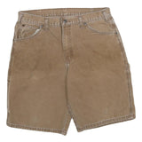 DICKIES Mens Shorts Beige Casual Cotton Blend L W32 Workwear Pocketed