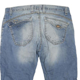DRESSMANN Mens Casual Blue Denim Shorts XL W40 Cotton Blend Pockets