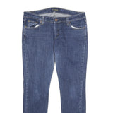 LEVI'S 524 Too Superlow Womens Jeans Blue Relaxed Straight Denim Medium W34 L30