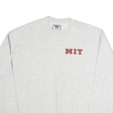 LEE Mens Grey Crew Neck XL MIT Chest Logo Cotton Sweatshirt Pullover