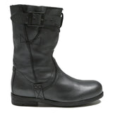 PALLADIUM Womens Leather Ankle Boots Black UK 4 Stylish Casual Footwear