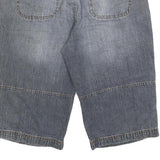 VAN VAAAN Mens Denim Blue Cotton Blend Casual Shorts L W36 Comfortable Fit