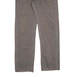 LEVI'S 505 Mens Jeans Grey Regular Straight Denim Raw W34 L32 Zip Closure