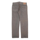 LEVI'S 505 Mens Jeans Grey Regular Straight Denim Raw W34 L32 Zip Closure