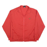 VVC Mens Red Nylon Jacket S Plain Zip Lightweight Casual