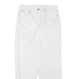TEDDYS Womens White Relaxed Jeans Cotton Blend Zip W29 L28 Casual Fit Comfort