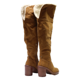 JLO High Boots Orange Suede Womens UK 6