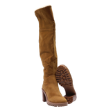 JLO High Boots Orange Suede Womens UK 6