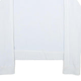 NIKE Womens White Crew Neck M Cotton Blend Sweatshirt Casual Lightweight