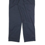 DICKIES Mens Regular Fit Cotton Blend Navy Blue Trousers W37 L31 Workwear Casual