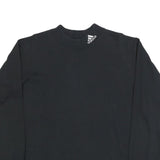 ADIDAS Mens Black Classic Long Sleeve Crew Neck Cotton Blend M T-Shirt