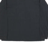 ADIDAS Mens Black Classic Long Sleeve Crew Neck Cotton Blend M T-Shirt