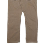 DICKIES Mens Cotton Blend Beige Regular Fit Straight Leg Trousers W34 L27 Casual