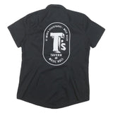 DICKIES Womens Black Work Shirt M Tannahill's Tavern Music Hall Logo