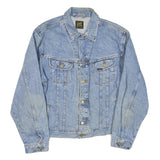 LEE Mens Blue Denim Classic Jacket XL Cotton Blend Button Closure Casual Retro
