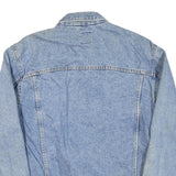 LEE Mens Blue Denim Classic Jacket XL Cotton Blend Button Closure Casual Retro