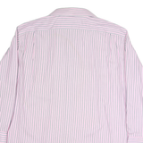 LAUREN RALPH LAUREN Mens Pink & Blue Striped Shirt 2XL Classic Cotton Button