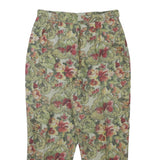 GEORGIA NETTI Womens Cotton Blend Floral Relaxed Tapered Trousers W28 L25