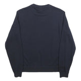 CHAMPION Boys Black Cotton Blend Crew Neck Sweatshirt 15-16Y Logo Printed