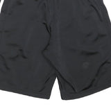 ADIDAS Mens Black Casual Shorts S W26 Lightweight Three Stripe Design