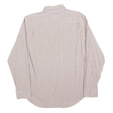 TOMMY HILFIGER Mens White & Red Checked Shirt XL Button Down Casual Cotton Blend