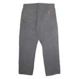 DICKIES Mens Regular Fit Grey Denim W38 L32 Workwear Zip Closure Jeans